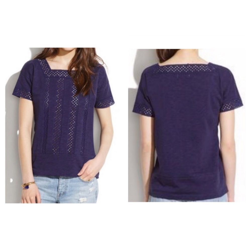 Madewell Eyelet Top Size L